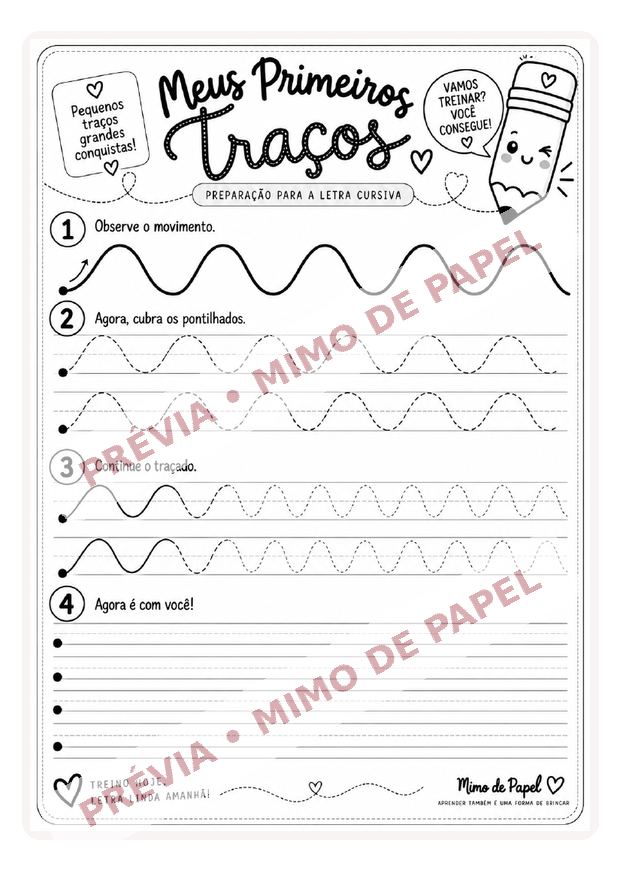 Meus Primeiros Traços Ondas